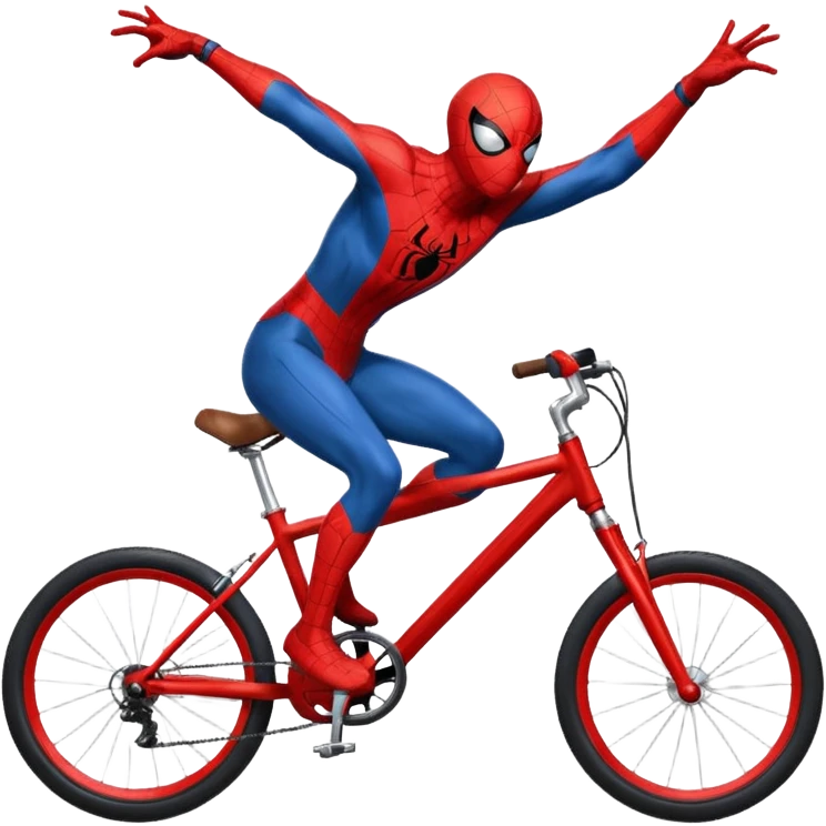 Spider man in the bike emoji