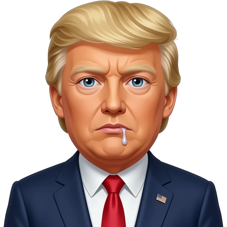 Trump drool emoji