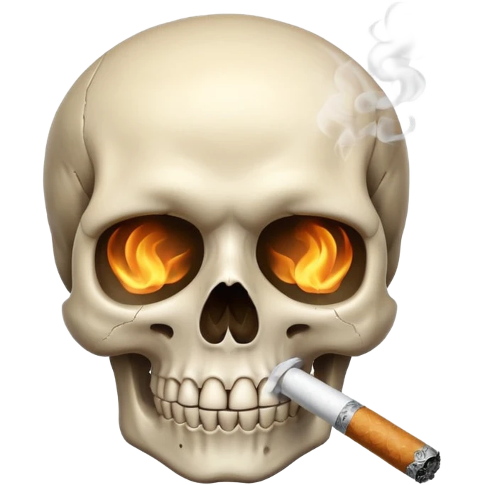 Skull smoking  emoji