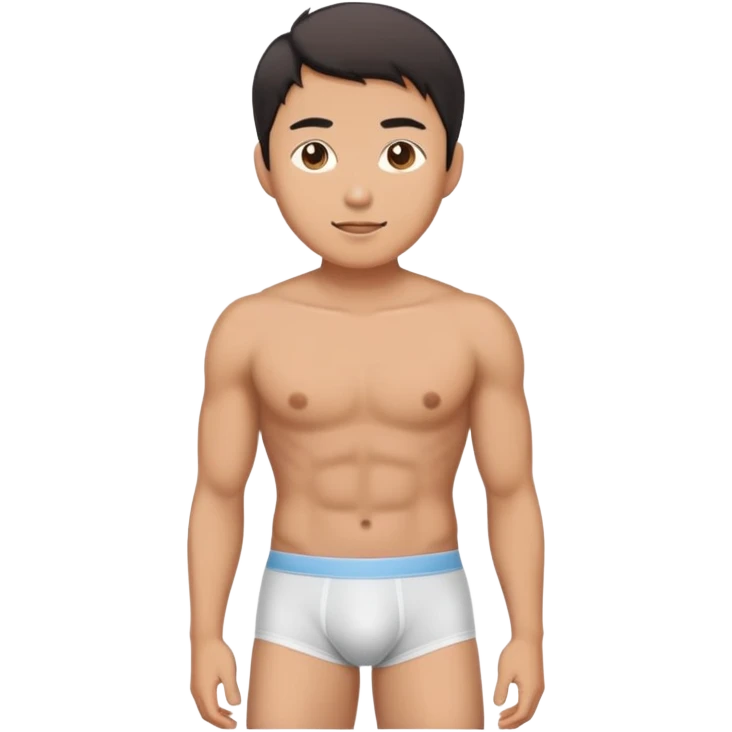 asian man in underwear emoji