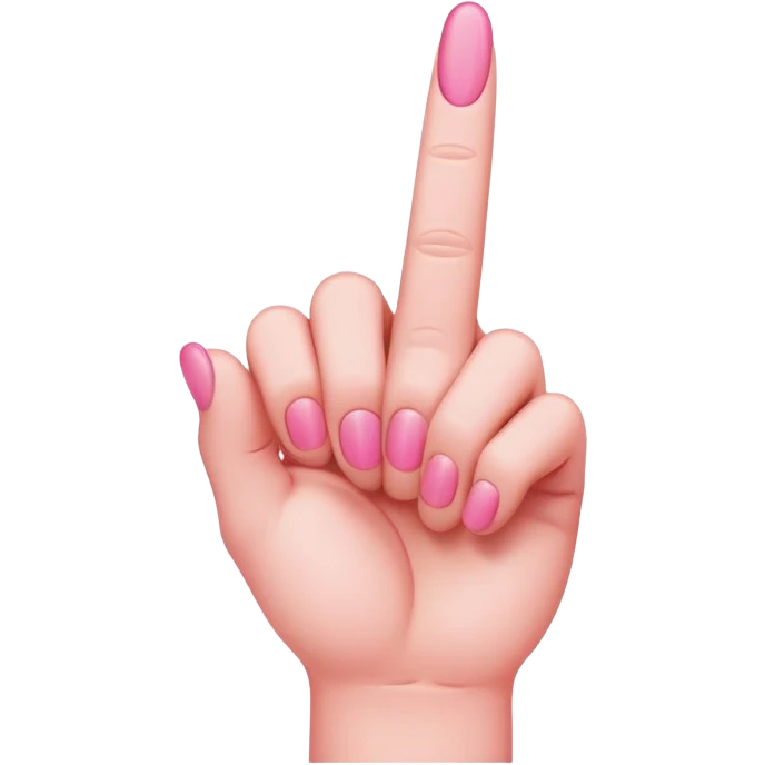 pink middle finger  emoji