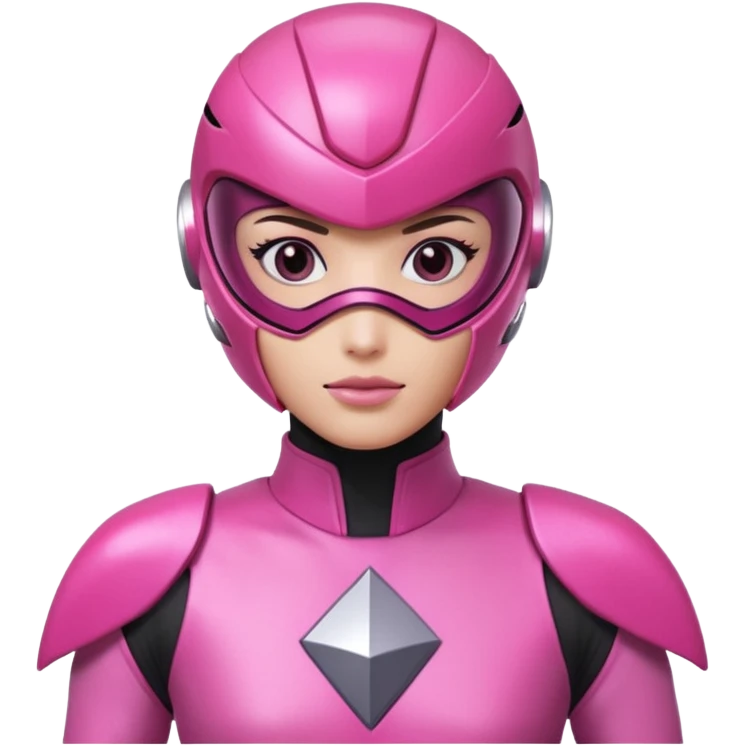 Pink power ranger emoji