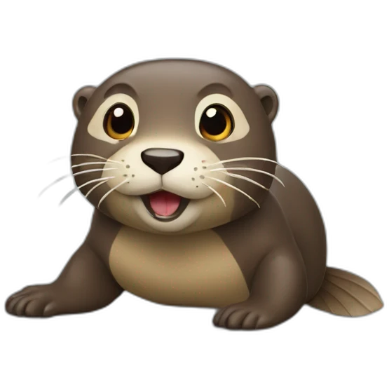 Sch avec une loutre emoji