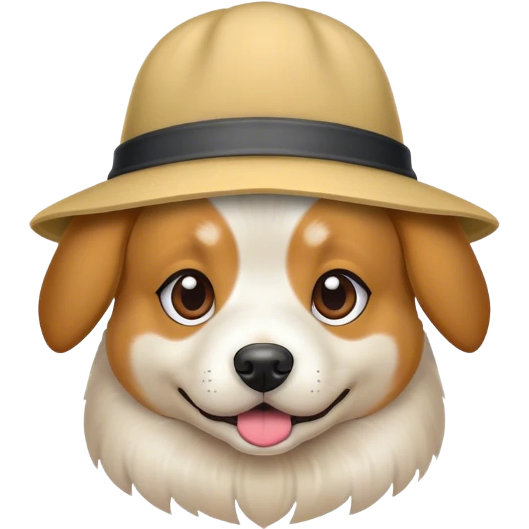 Dog with hat emoji