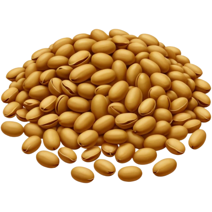 raw beans  emoji