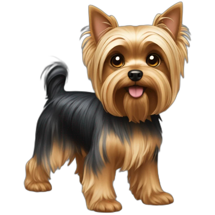 dog yorkshire terrier full body emoji