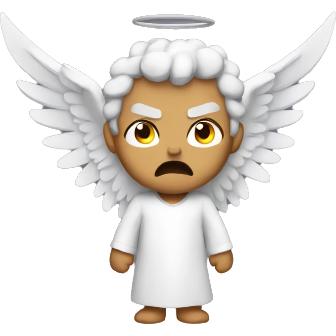 Angry angel emoji
