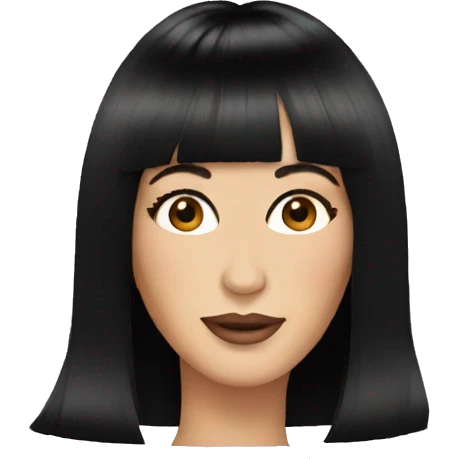 Cher with bangs emoji