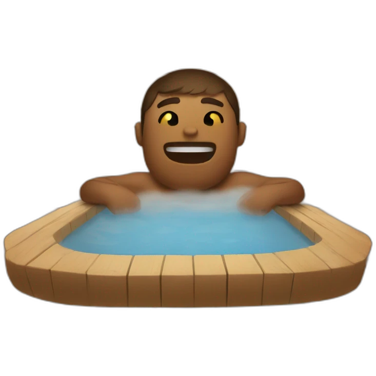 Finn in a sauna emoji