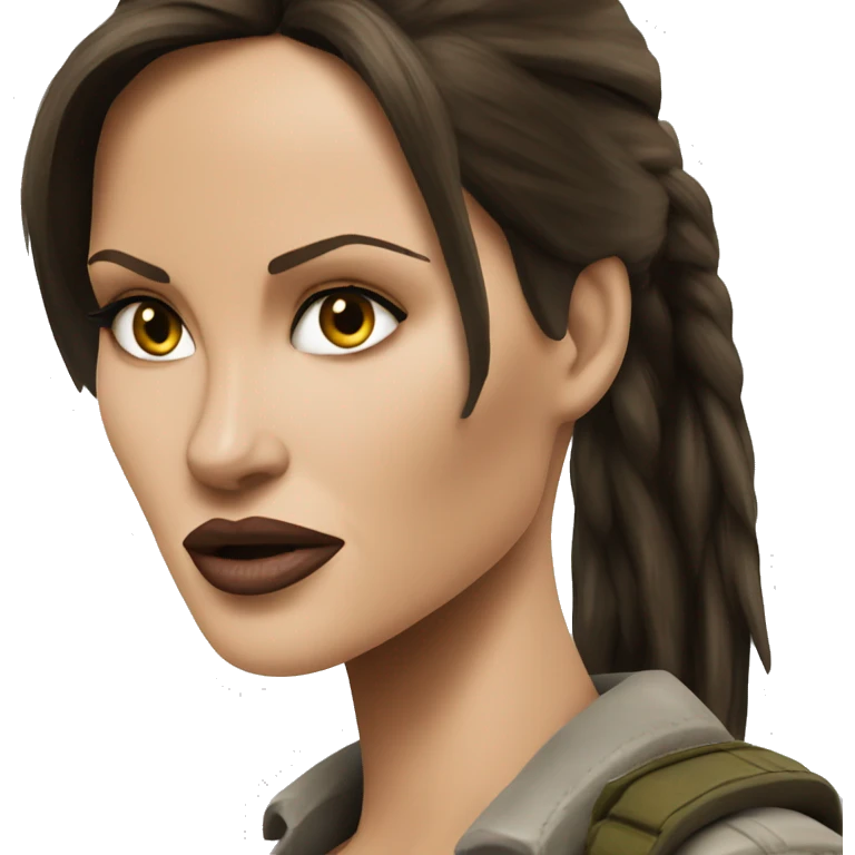 Laura Croft Angelina Jolie emoji