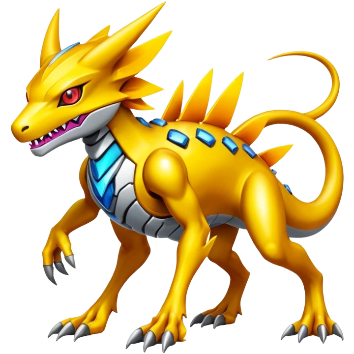  exotic modern cyber-Fakémon-Digimon-Vernid-creature emoji
