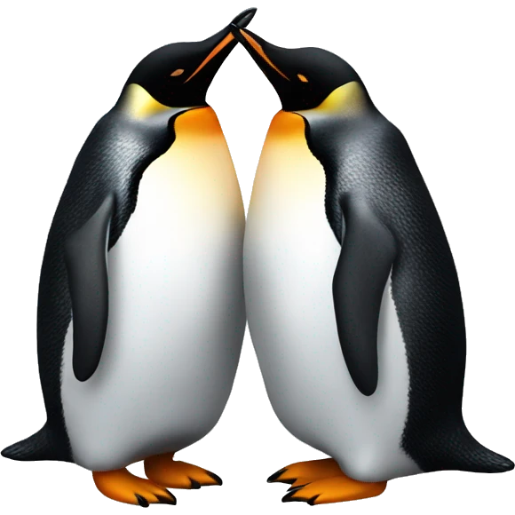 teams penguin kiss emoji