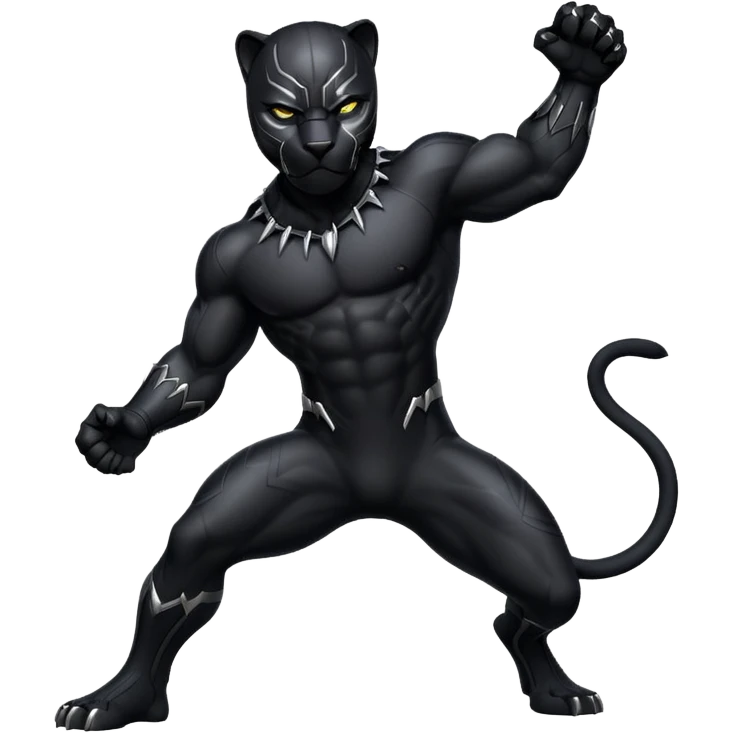 Una pantera rigiendo emoji