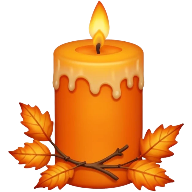 Candle of autmn  emoji