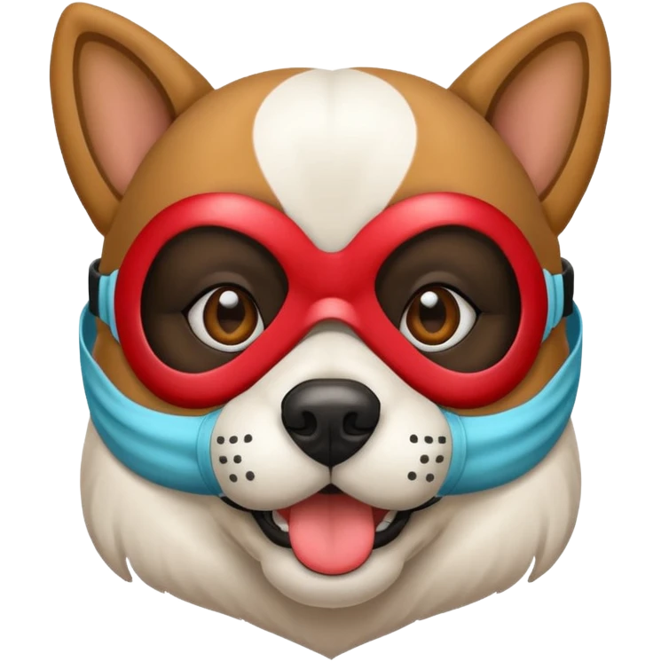 Dog wearing a mask  emoji