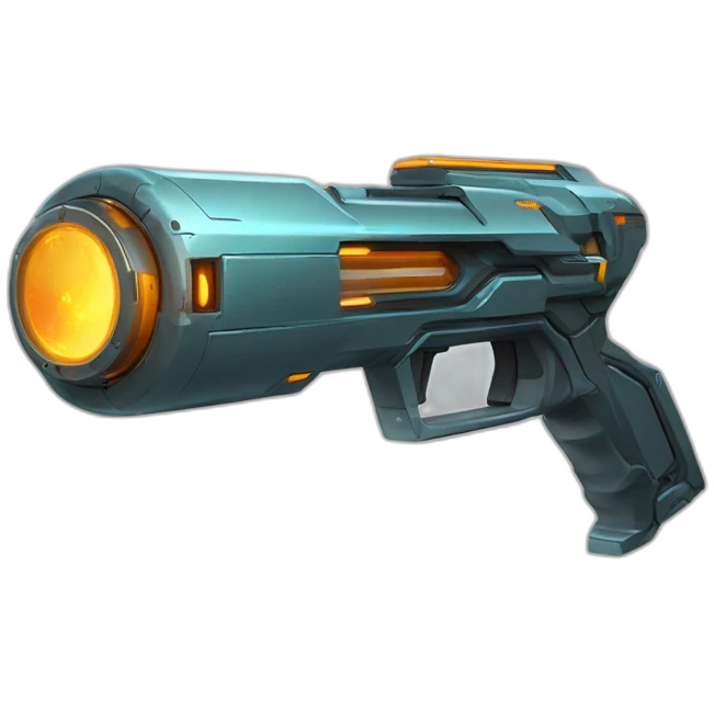 futuristic Gamma Ray 2 hand cannon sci-fi emoji