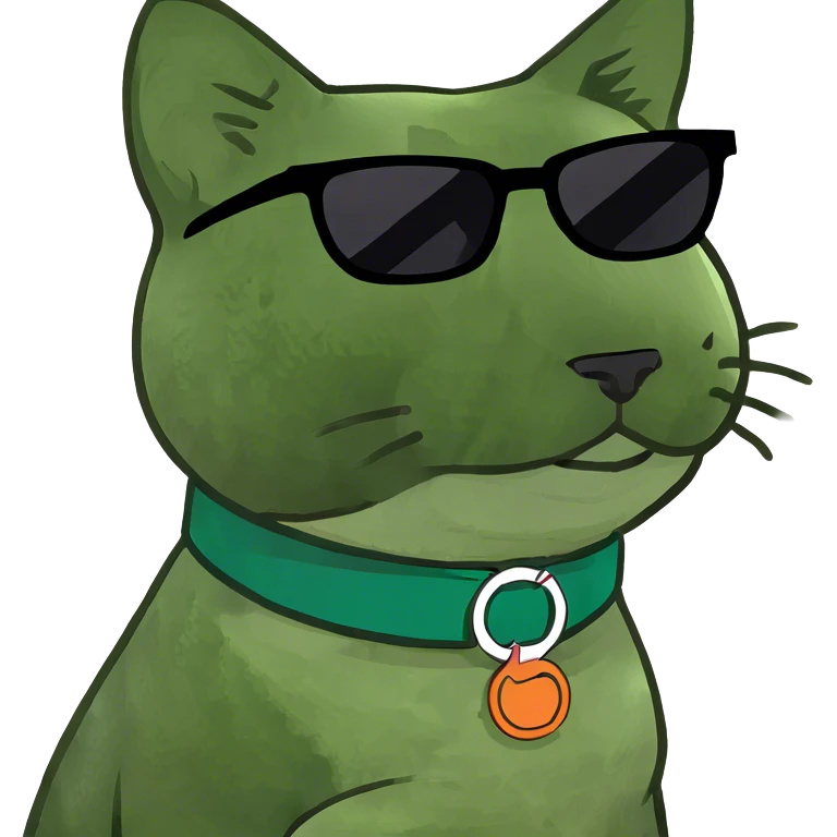 Cat with sunglasses emoji