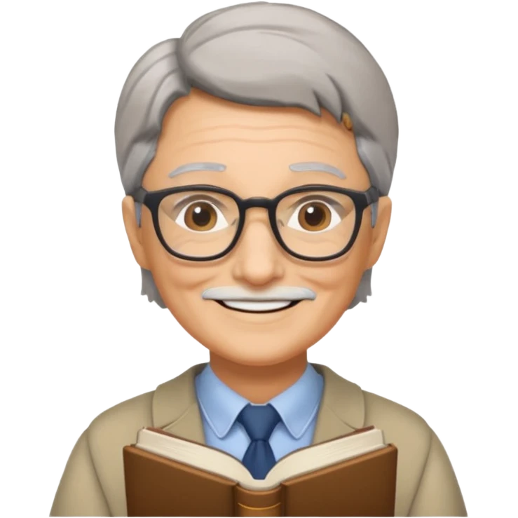 The wise librarian emoji