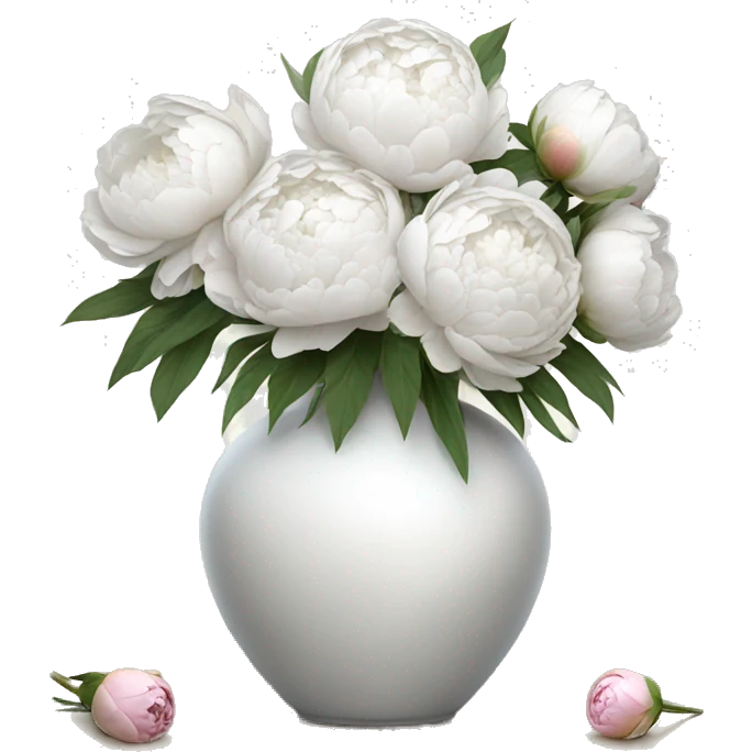 Realistic-white-modern-vase-with-peonies emoji