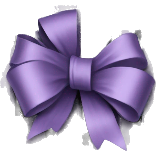 lilac black plaid ribbon emoji