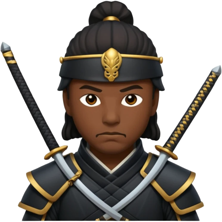 black samurai emoji