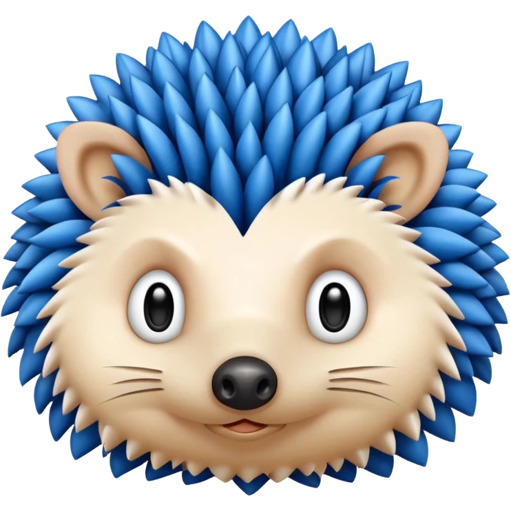 Fat blue hedgehog  emoji