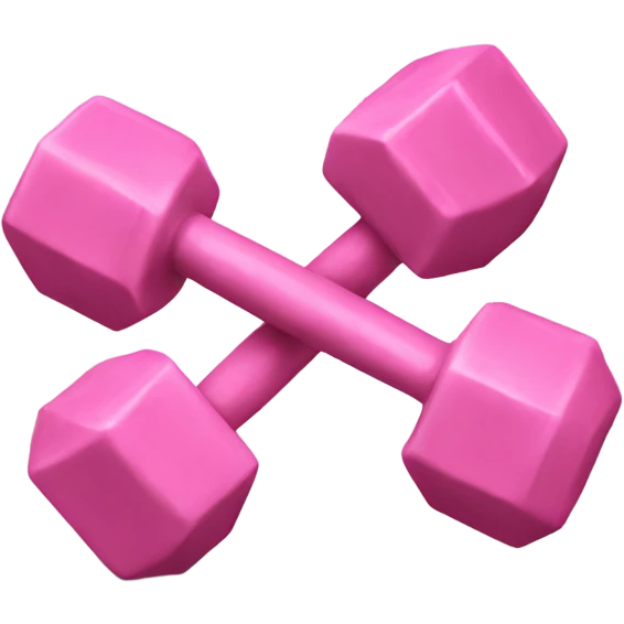 Small pink weights emoji