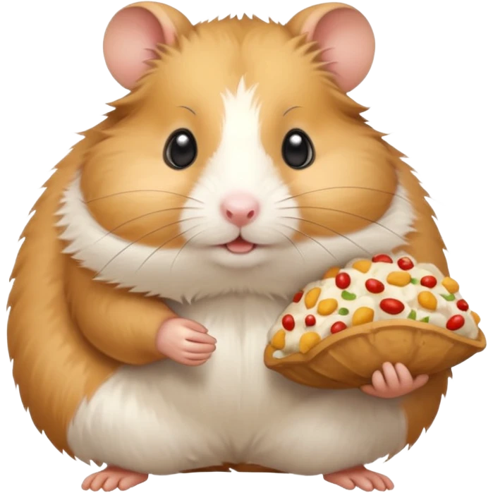 Hamster delivering food  emoji