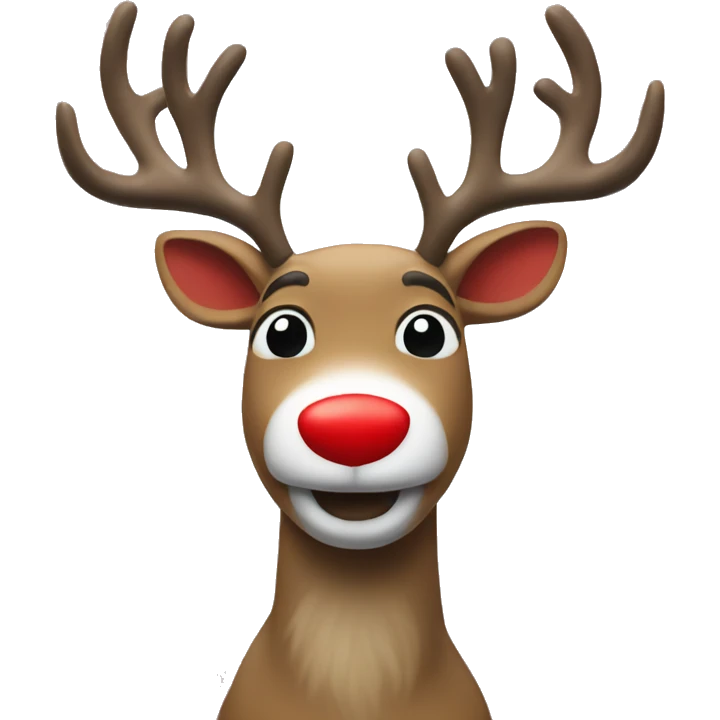 hess as red-nosed reindeer emoji