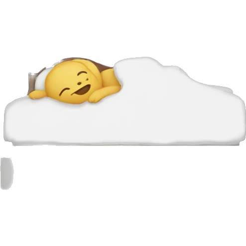 sleeping în bed emoji