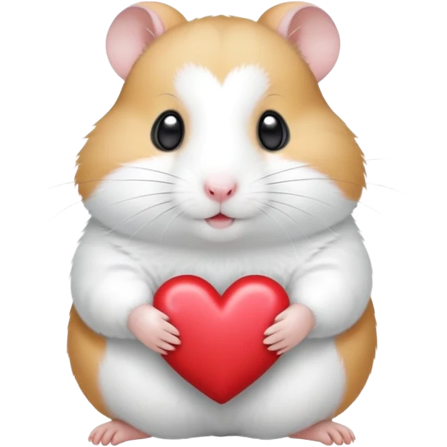 Hamster qui fait un cœur coréen emoji