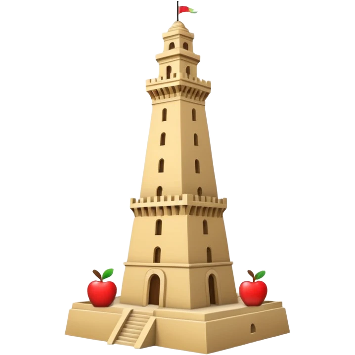 Make the Alexandria tower in egypt emoji with apple emojies style emoji