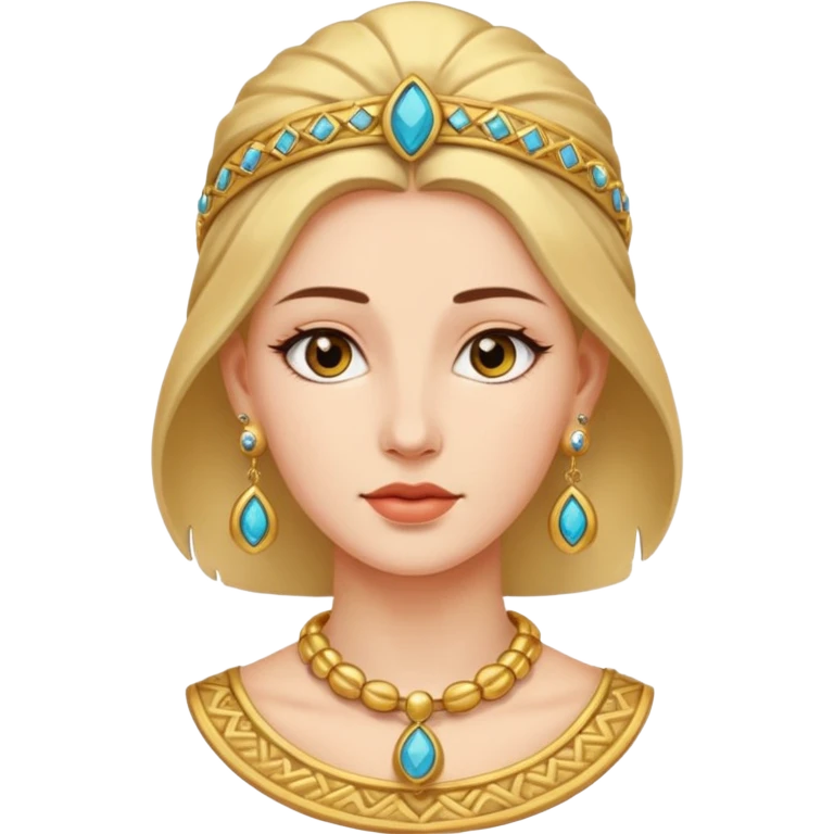 ancient women with earring emoji