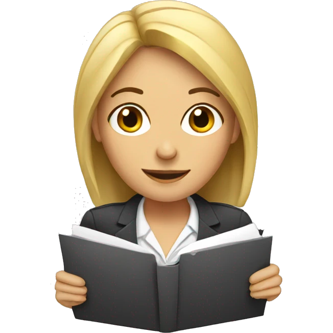 white women with documents emoji
