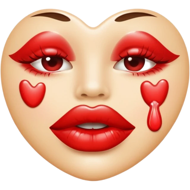 red kiss emoji