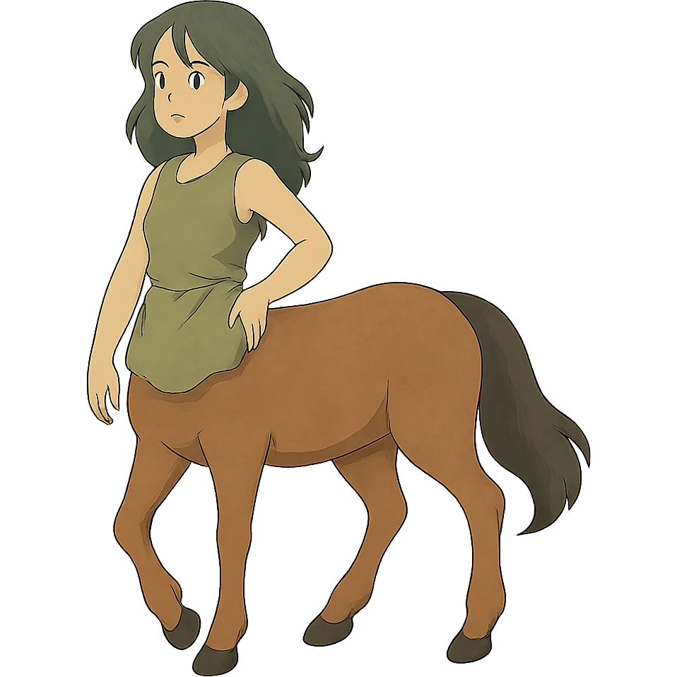 ghibli style centaur emoji