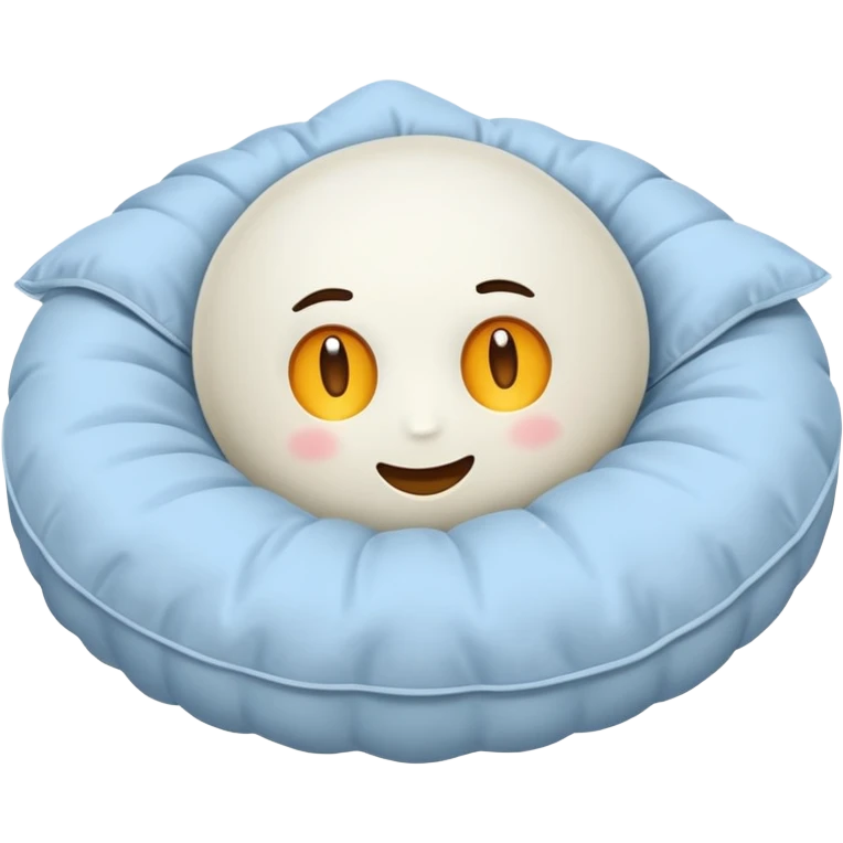 Oreiller tout blanc  emoji