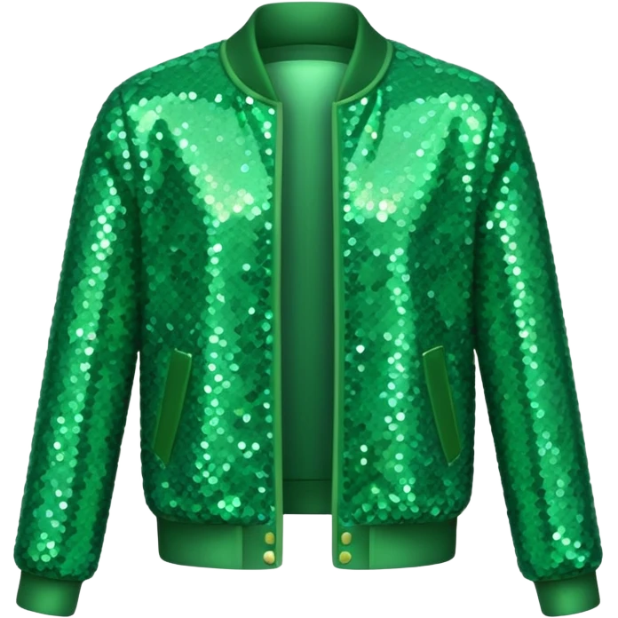 green sparkling jacket emoji
