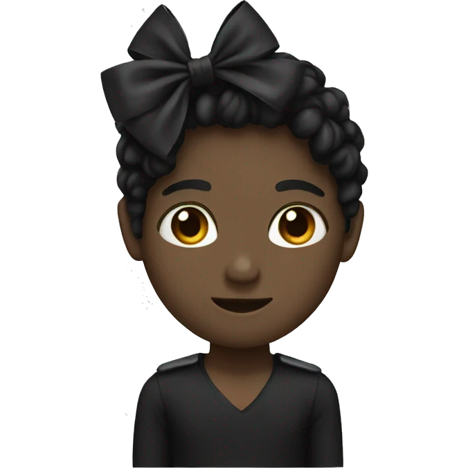 Black bow emoji