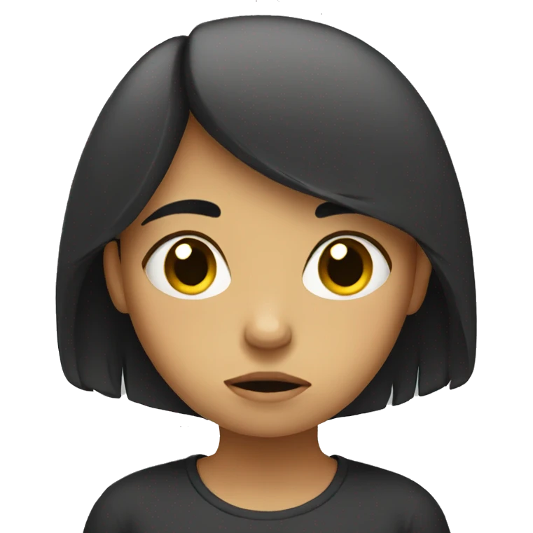 Sad girl emoji
