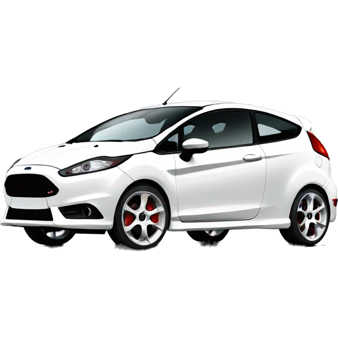 Ford fiesta ST white emoji