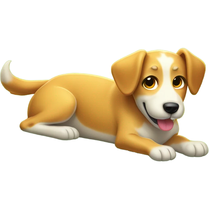 dog enjoying a sunny day emoji