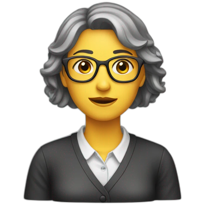 Professeur femme en pleurs emoji