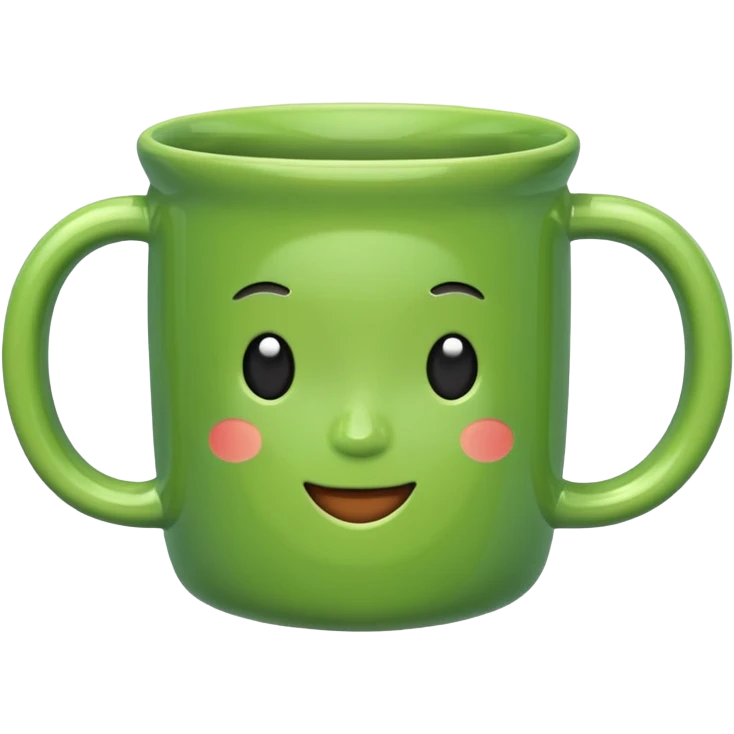 Green mug  emoji