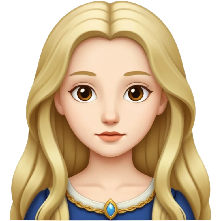 Noble girl with long hair emoji