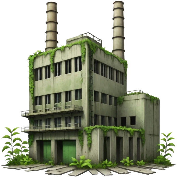 abandoned power plant ruins emoji