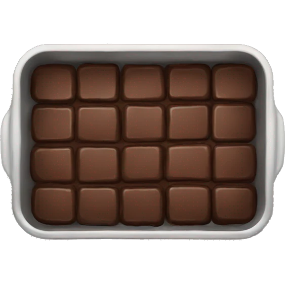 Pan full of brownies emoji