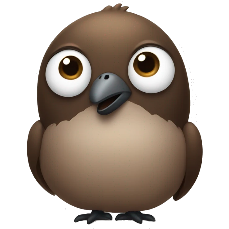 Chochop Bird raising an eyebrow emoji