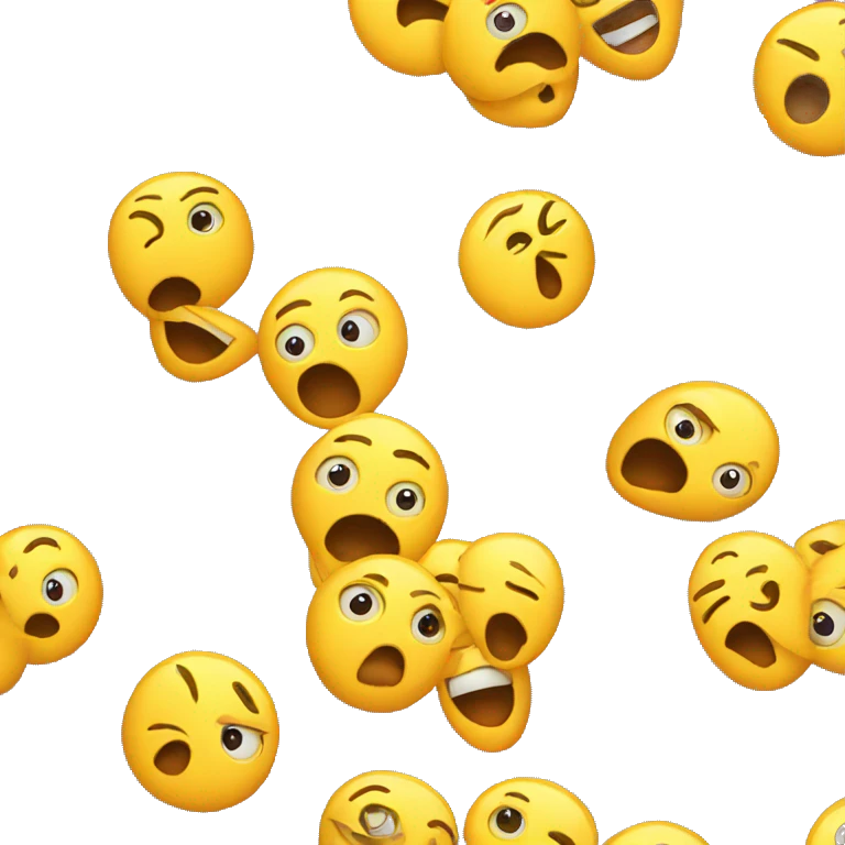 shocked yellow face emoji emoji