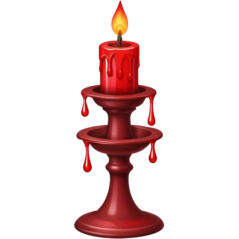 Candlestick with Blood emoji